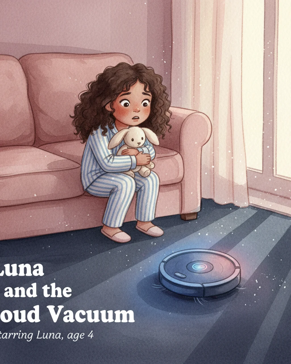 Cover of Luna and the Loud Vacuum, starring Luna, age 4